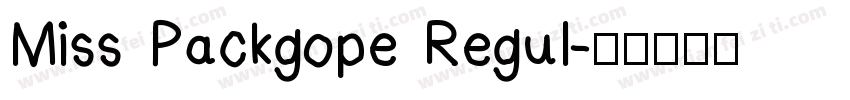Miss Packgope Regul字体转换